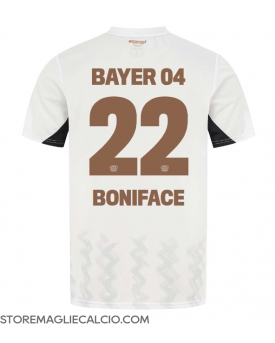 Bayer Leverkusen Victor Boniface #22 Maglia Gara Trasferta Repliche 2024-25